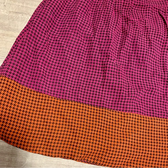 Jo No Fui Colorful Houndstooth Skirt Size 46 - Picture 3 of 6